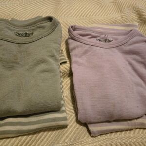 Two pairs of Woolino merino PJs